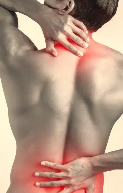 picture of a man having a pain in back symptoms